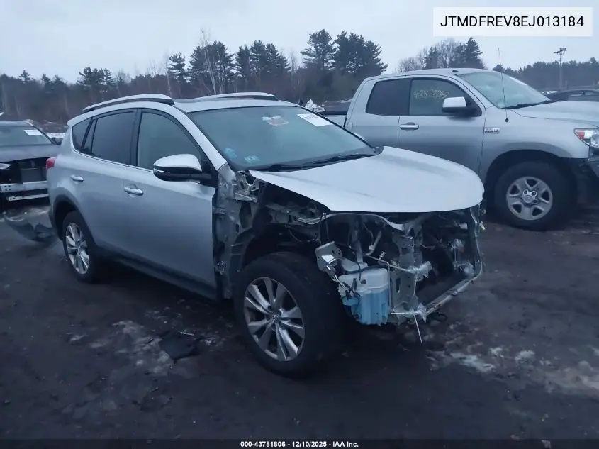 JTMDFREV8EJ013184 2014 Toyota Rav4 Limited