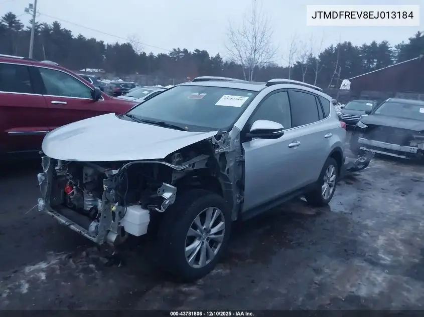 JTMDFREV8EJ013184 2014 Toyota Rav4 Limited