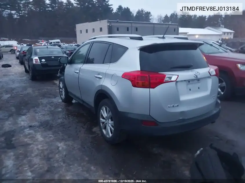 JTMDFREV8EJ013184 2014 Toyota Rav4 Limited