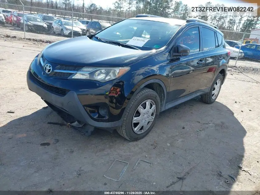 2T3ZFREV1EW082242 2014 Toyota Rav4 Le