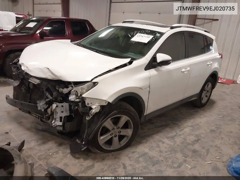 JTMWFREV9EJ020735 2014 Toyota Rav4 Xle