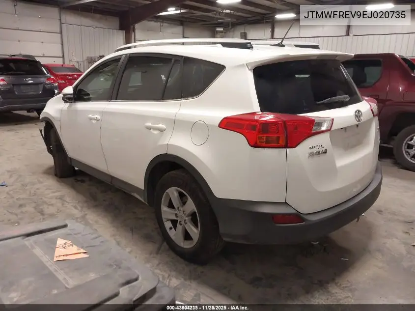 JTMWFREV9EJ020735 2014 Toyota Rav4 Xle