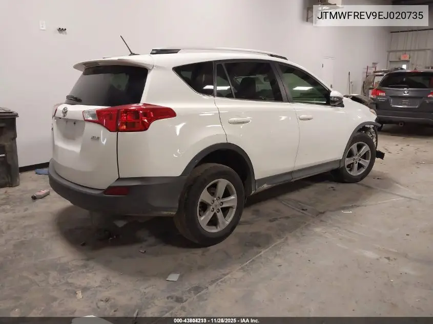 JTMWFREV9EJ020735 2014 Toyota Rav4 Xle