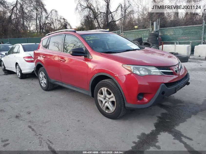 JTMBFREV8EJ001124 2014 Toyota Rav4 Le