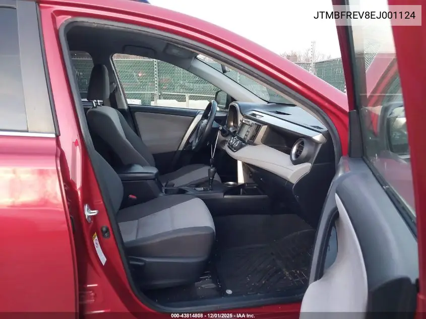 JTMBFREV8EJ001124 2014 Toyota Rav4 Le