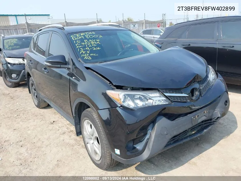 2T3BFREV8FW402899 2015 Toyota Rav4 Le