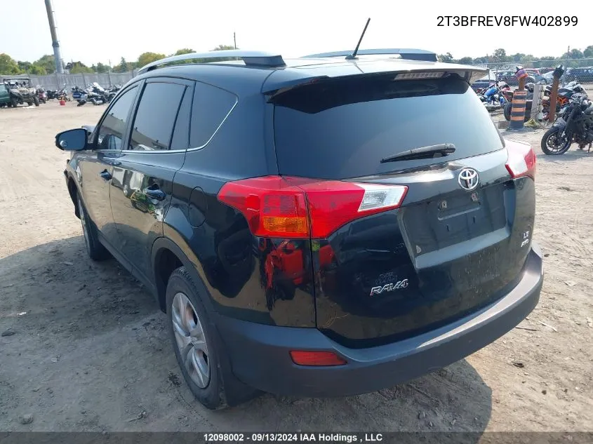 2T3BFREV8FW402899 2015 Toyota Rav4 Le