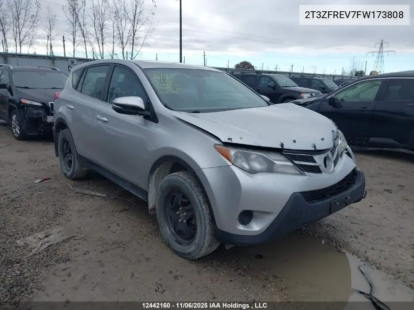 2T3ZFREV7FW173808 2015 Toyota Rav4 Le