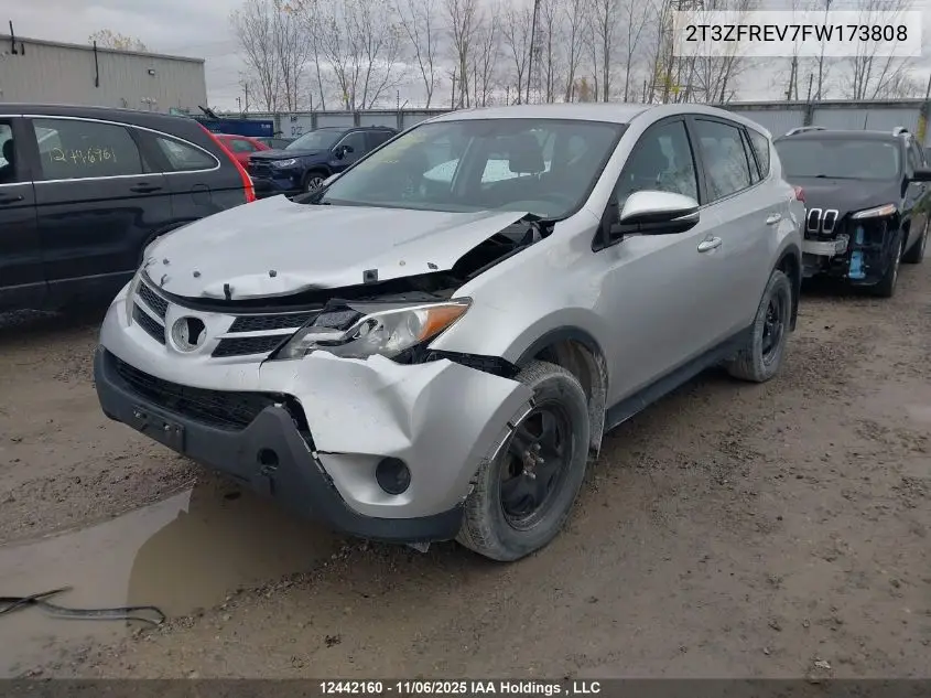 2T3ZFREV7FW173808 2015 Toyota Rav4 Le