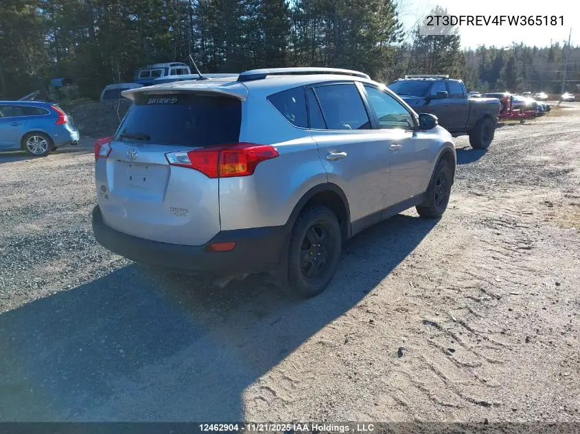 2T3DFREV4FW365181 2015 Toyota Rav4 Limited