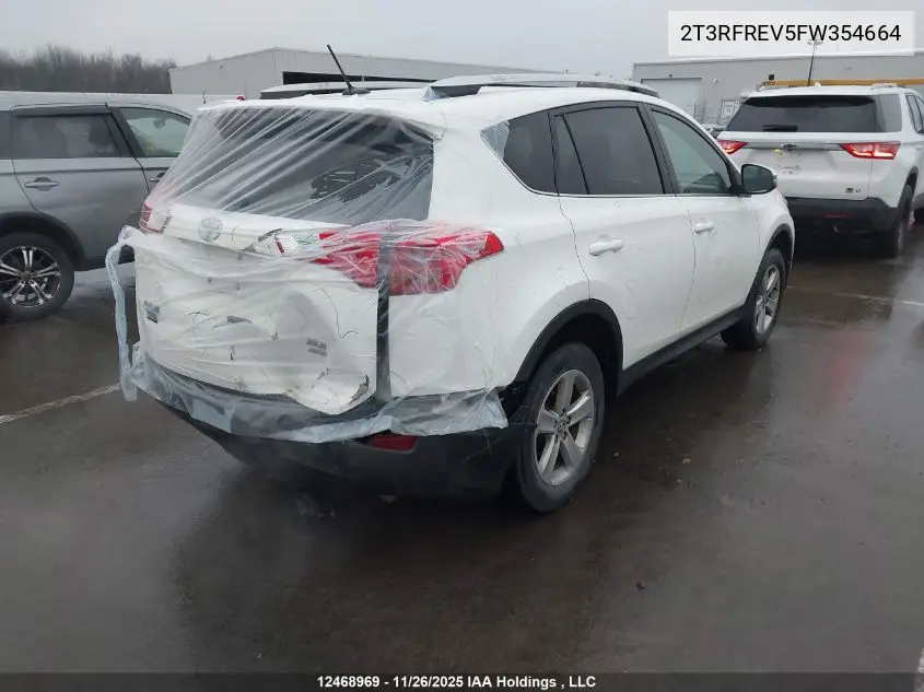 2T3RFREV5FW354664 2015 Toyota Rav4 Xle