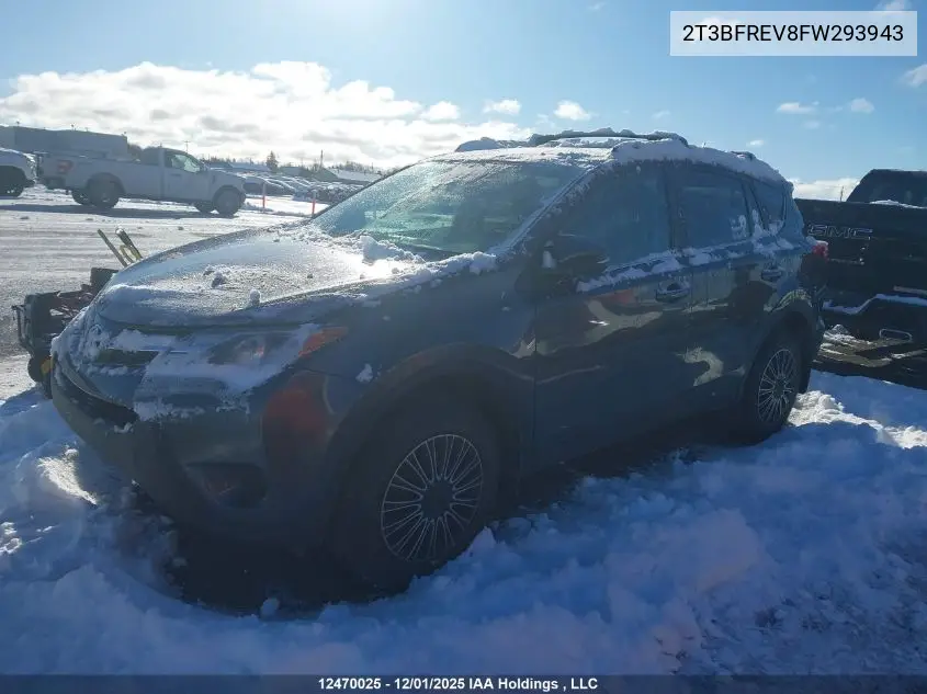 2T3BFREV8FW293943 2015 Toyota Rav4 Le
