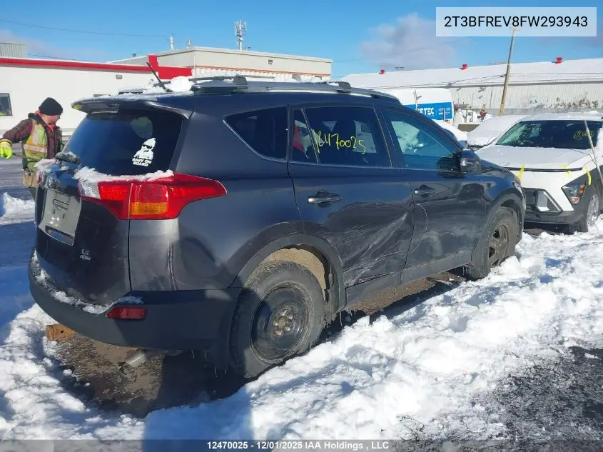 2T3BFREV8FW293943 2015 Toyota Rav4 Le