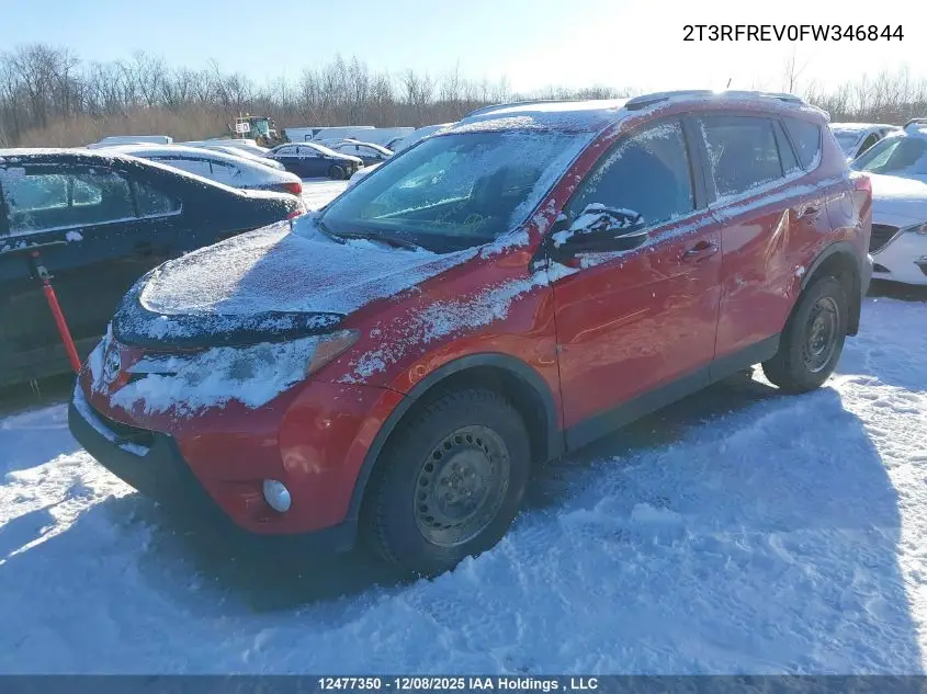2T3RFREV0FW346844 2015 Toyota Rav4 Xle