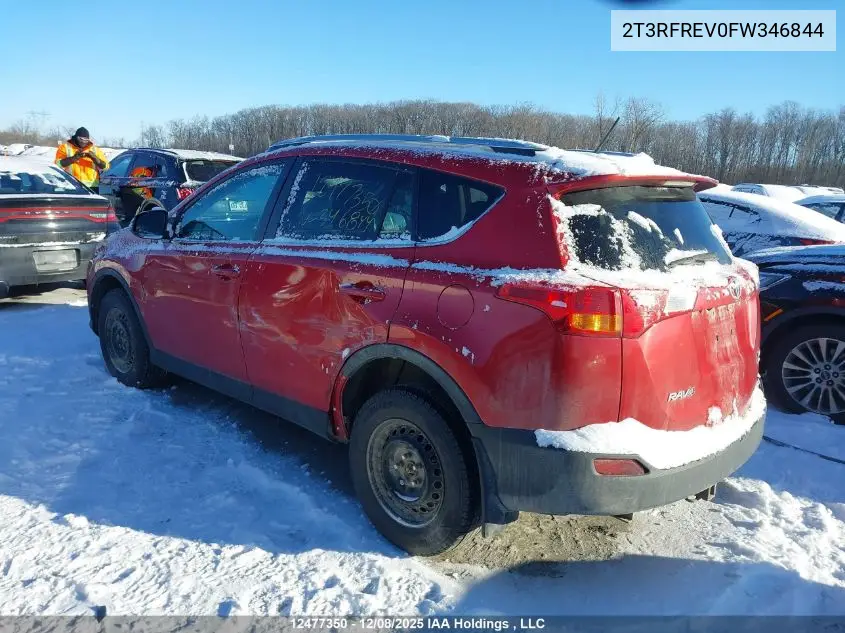 2T3RFREV0FW346844 2015 Toyota Rav4 Xle