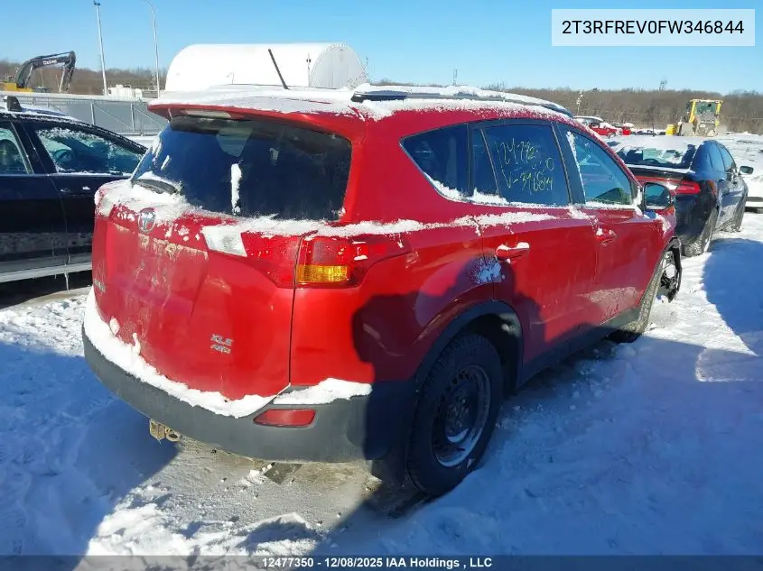 2T3RFREV0FW346844 2015 Toyota Rav4 Xle