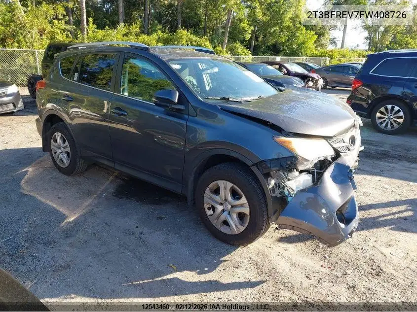 2T3BFREV7FW408726 2015 Toyota Rav4 Le