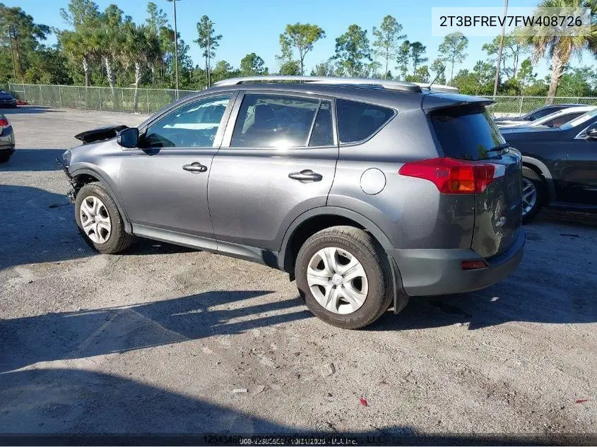 2T3BFREV7FW408726 2015 Toyota Rav4 Le