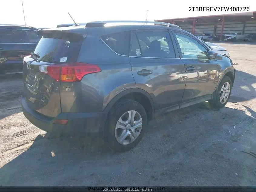 2T3BFREV7FW408726 2015 Toyota Rav4 Le