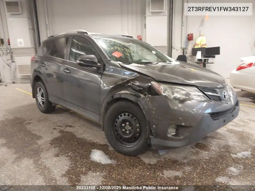 2T3RFREV1FW343127 2015 Toyota Rav4 Xle