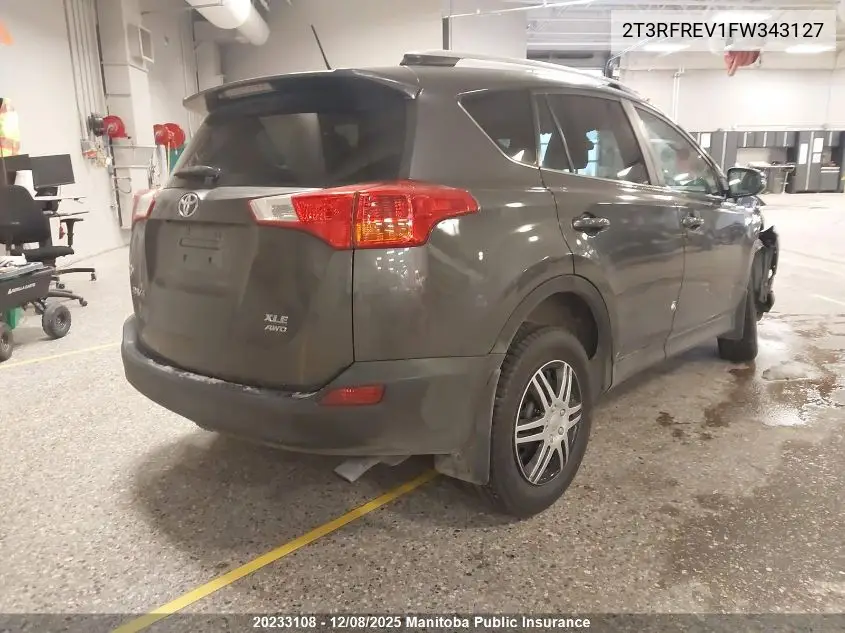 2T3RFREV1FW343127 2015 Toyota Rav4 Xle