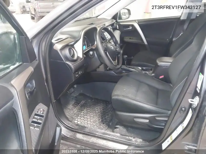 2T3RFREV1FW343127 2015 Toyota Rav4 Xle