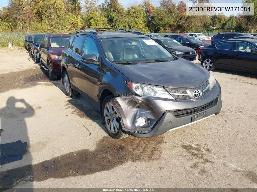 2T3DFREV3FW371084 2015 Toyota Rav4 Limited