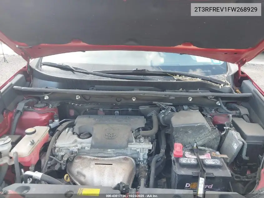 2T3RFREV1FW268929 2015 Toyota Rav4 Xle