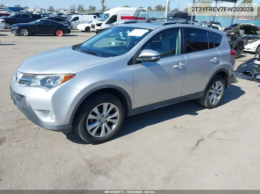 2T3YFREV7FW203028 2015 Toyota Rav4 Limited