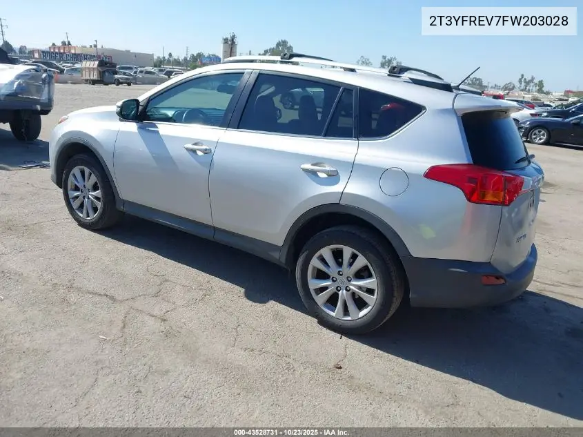 2T3YFREV7FW203028 2015 Toyota Rav4 Limited