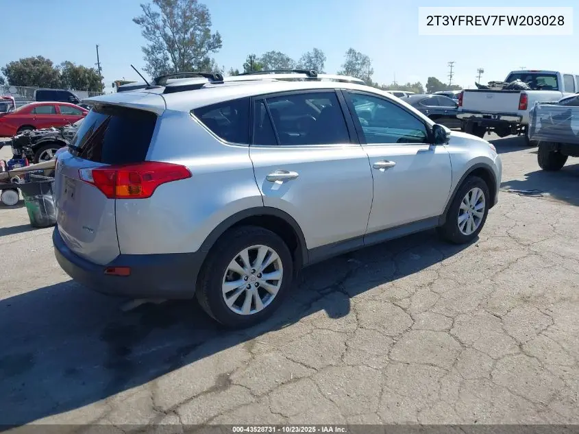 2T3YFREV7FW203028 2015 Toyota Rav4 Limited