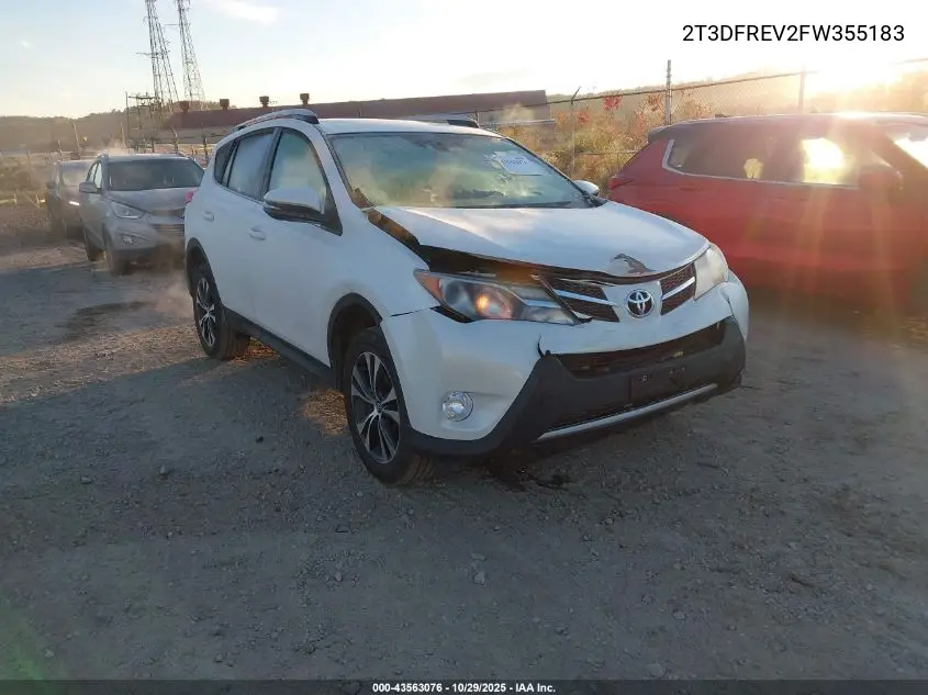 2T3DFREV2FW355183 2015 Toyota Rav4 Limited