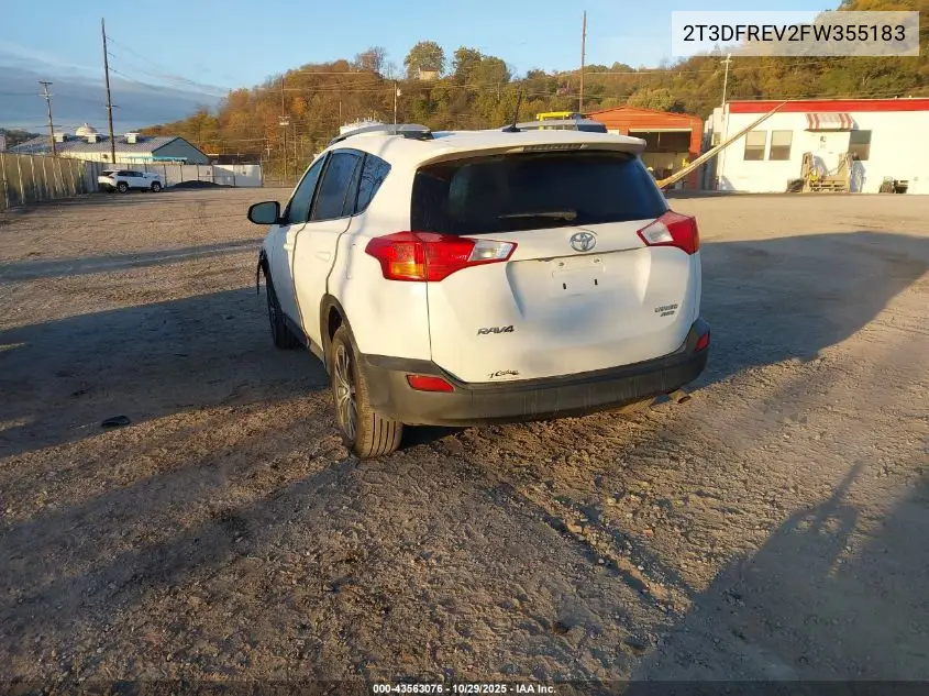 2T3DFREV2FW355183 2015 Toyota Rav4 Limited