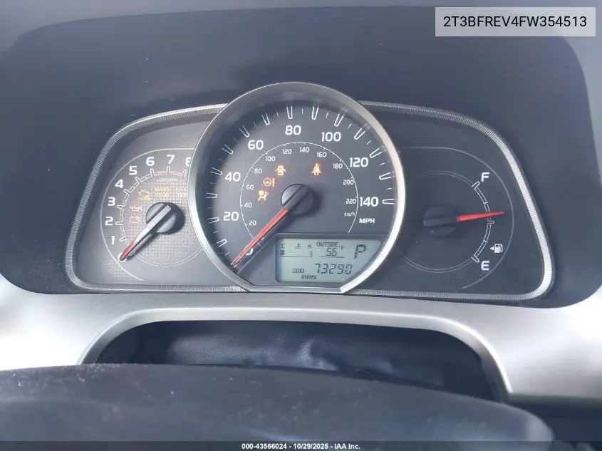 2T3BFREV4FW354513 2015 Toyota Rav4 Le