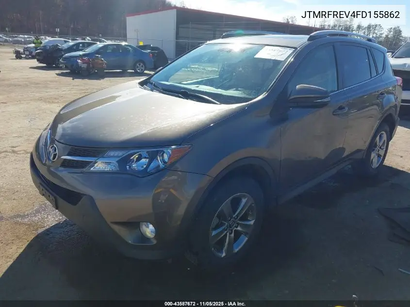JTMRFREV4FD155862 2015 Toyota Rav4 Xle