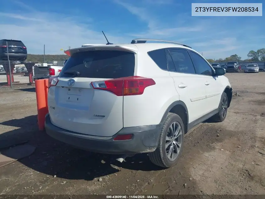 2T3YFREV3FW208534 2015 Toyota Rav4 Limited