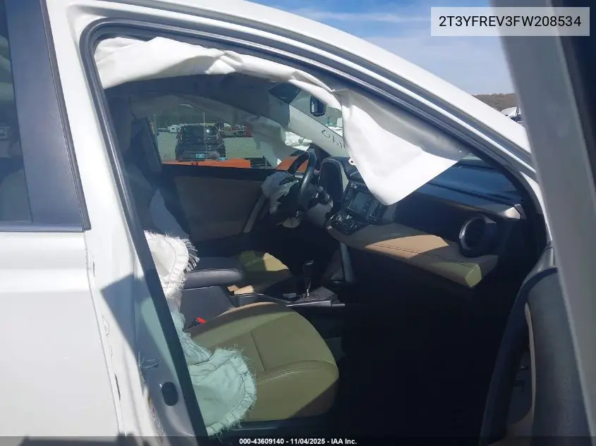 2T3YFREV3FW208534 2015 Toyota Rav4 Limited