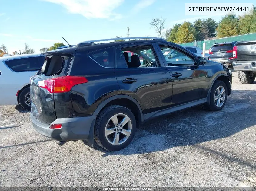 2T3RFREV5FW244441 2015 Toyota Rav4 Xle