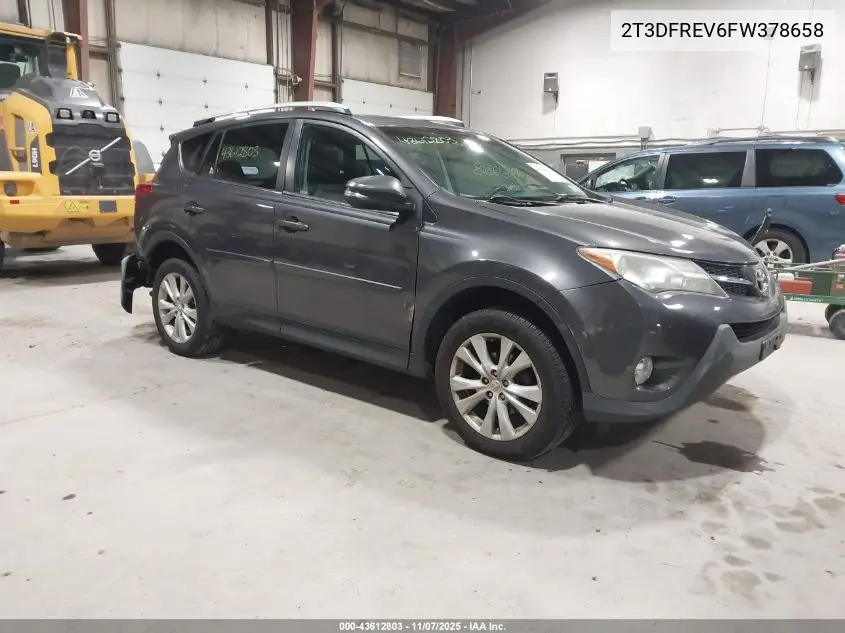 2T3DFREV6FW378658 2015 Toyota Rav4 Limited