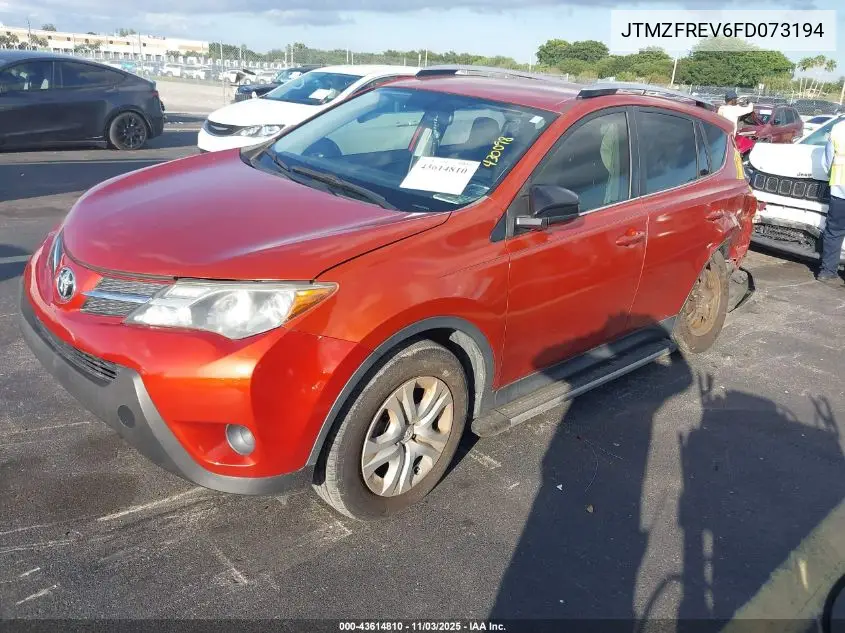 JTMZFREV6FD073194 2015 Toyota Rav4 Le