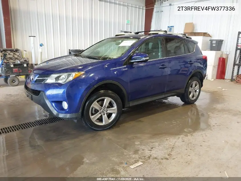 2T3RFREV4FW377336 2015 Toyota Rav4 Xle