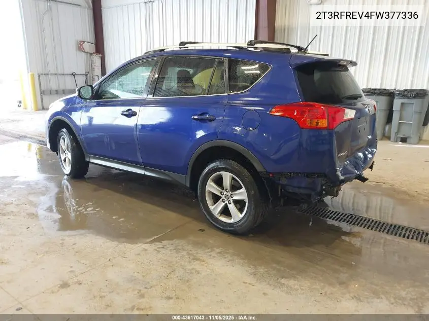 2T3RFREV4FW377336 2015 Toyota Rav4 Xle