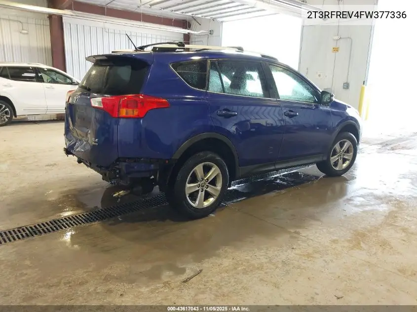 2T3RFREV4FW377336 2015 Toyota Rav4 Xle