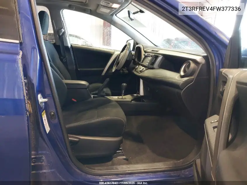2T3RFREV4FW377336 2015 Toyota Rav4 Xle