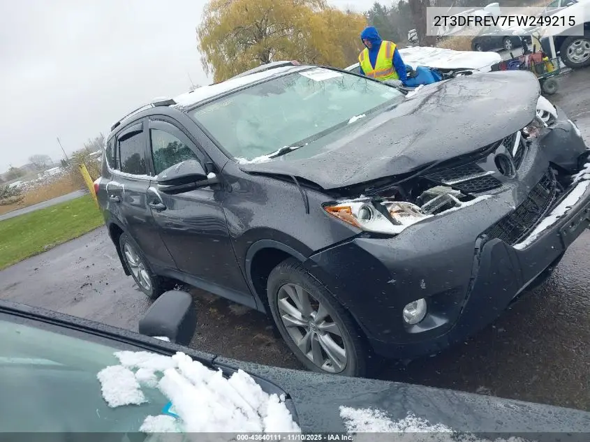 2T3DFREV7FW249215 2015 Toyota Rav4 Limited