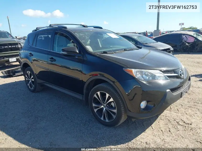 2T3YFREV3FW162753 2015 Toyota Rav4 Limited