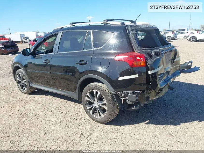 2T3YFREV3FW162753 2015 Toyota Rav4 Limited