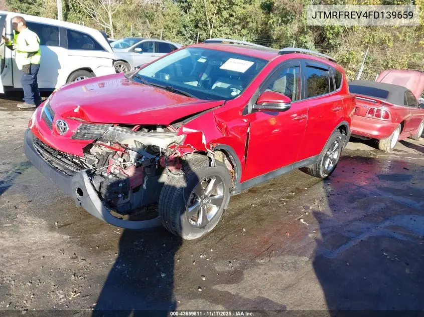 JTMRFREV4FD139659 2015 Toyota Rav4 Xle
