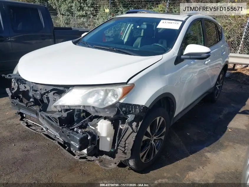 JTMDFREV5FD155671 2015 Toyota Rav4 Limited
