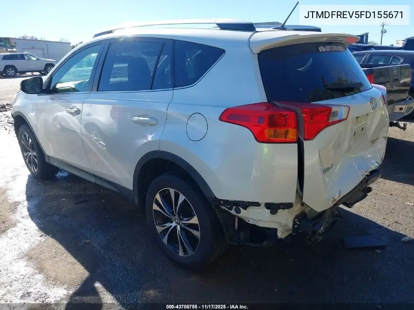 JTMDFREV5FD155671 2015 Toyota Rav4 Limited